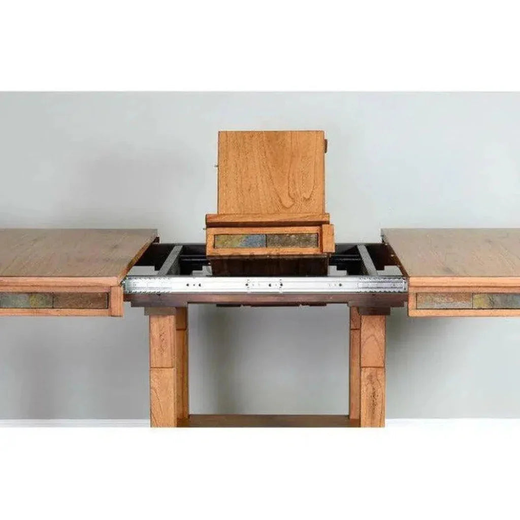 Adjustable Height & Extendable Dining Table-Dining Tables-Sunny D-LOOMLAN