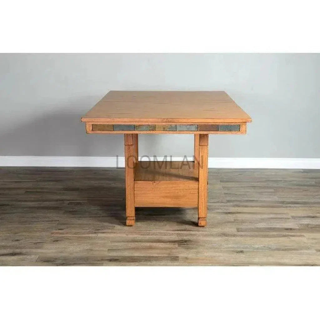 Adjustable Height & Extendable Dining Table-Dining Tables-Sunny D-LOOMLAN