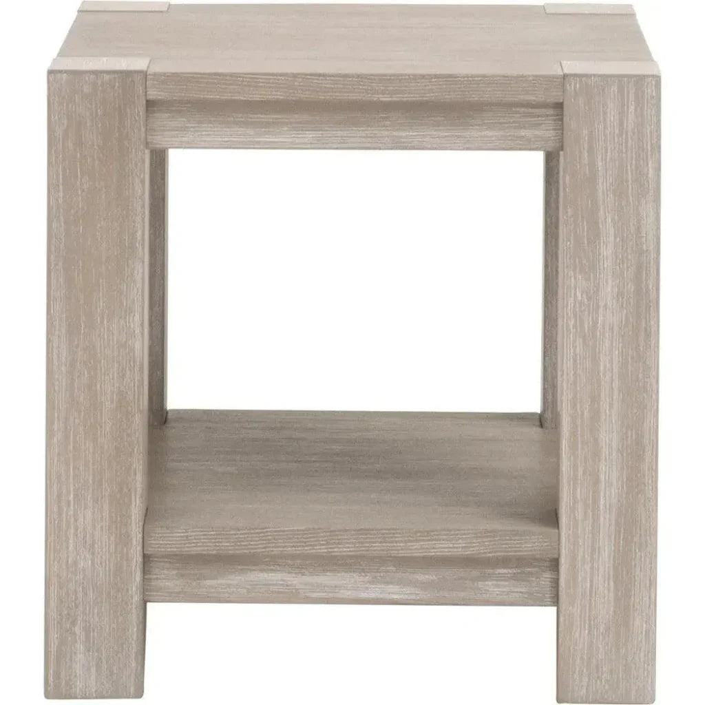 Adler Wood Brown Square End Table - LOOMLAN - Essentials For Living - Side Tables