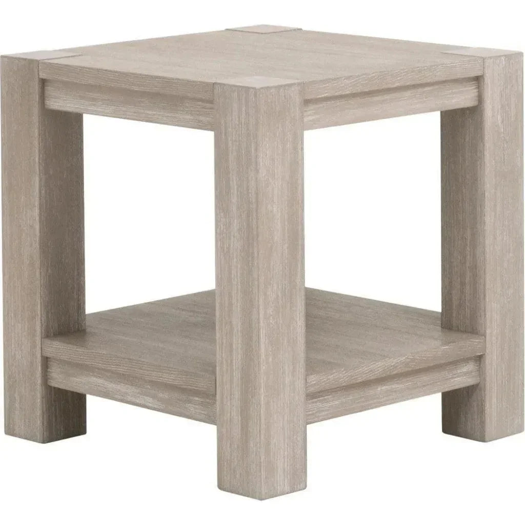 Adler Wood Brown Square End Table - LOOMLAN - Essentials For Living - Side Tables
