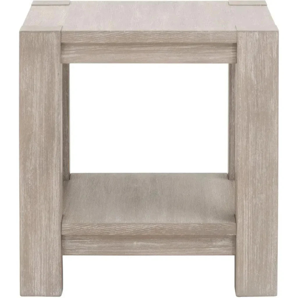 Adler Wood Brown Square End Table - LOOMLAN - Essentials For Living - Side Tables