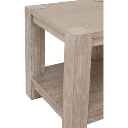 Adler Wood Brown Square End Table - LOOMLAN - Essentials For Living - Side Tables