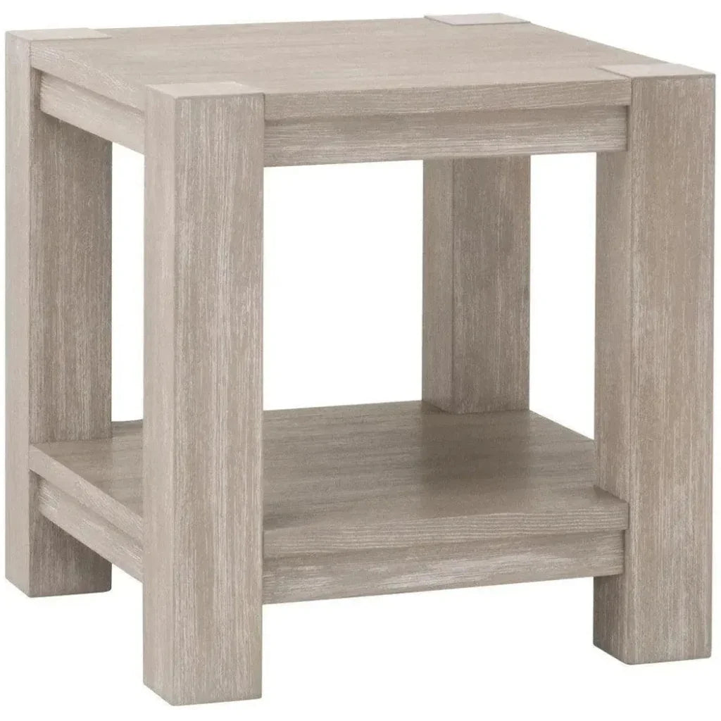 Adler Wood Brown Square End Table - LOOMLAN - Essentials For Living - Side Tables