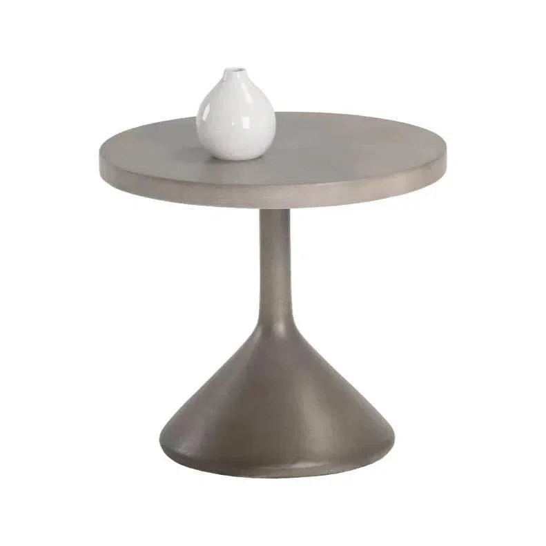 Adonis End Table Concrete Suitable For Outdoors - LOOMLAN - SUNPAN - Outdoor Side Tables