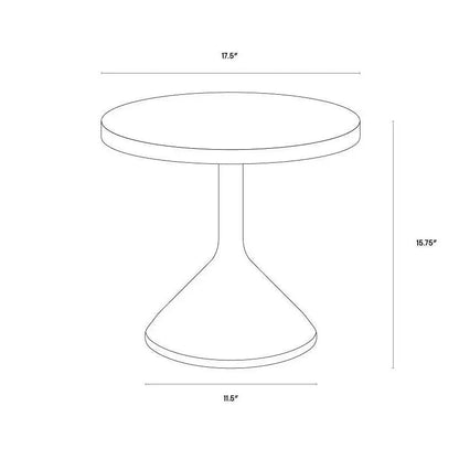 Adonis End Table Concrete Suitable For Outdoors - LOOMLAN - SUNPAN - Outdoor Side Tables
