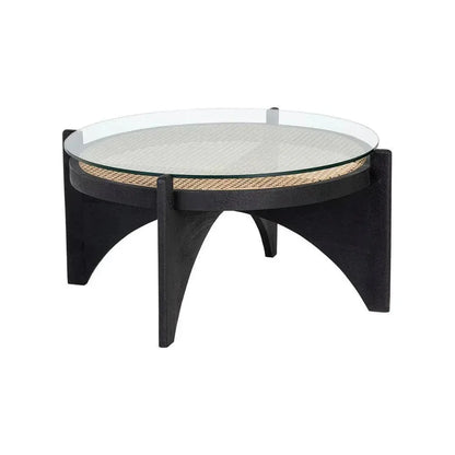Adora Wooden Round Coffee Table - LOOMLAN - SUNPAN - Coffee Tables