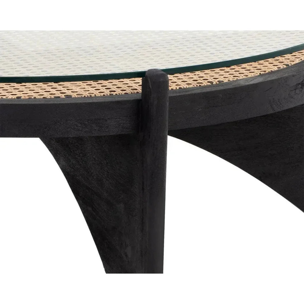 Adora Wooden Round Coffee Table - LOOMLAN - SUNPAN - Coffee Tables
