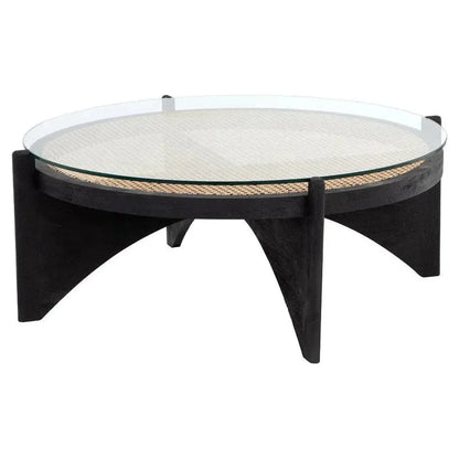 Adora Wooden Round Coffee Table - LOOMLAN - SUNPAN - Coffee Tables