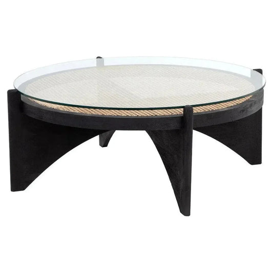 Adora Wooden Round Coffee Table - LOOMLAN - SUNPAN - Coffee Tables