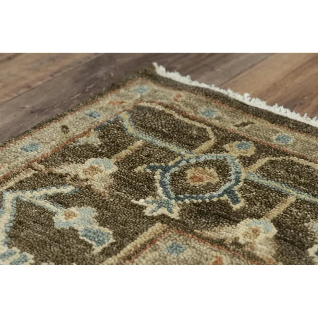 Ados Medallion Dark Brown Large Area Rugs - LOOMLAN - LOOMLAN - Area Rugs