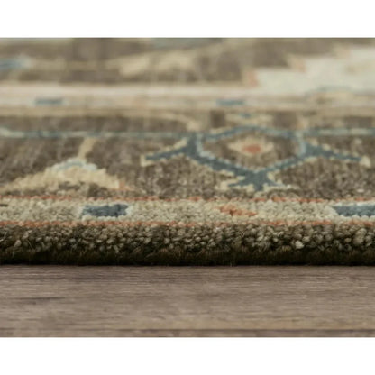 Ados Medallion Dark Brown Large Area Rugs - LOOMLAN - LOOMLAN - Area Rugs