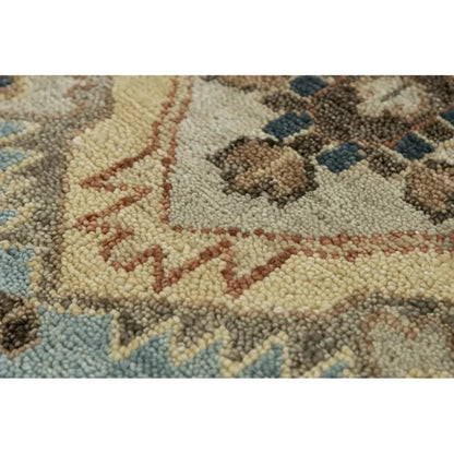 Ados Medallion Dark Brown Large Area Rugs - LOOMLAN - LOOMLAN - Area Rugs