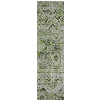 Aelain Aloe Washable Indoor - Outdoor Rug - LOOMLAN - LOOMLAN Rugs - Outdoor Rugs