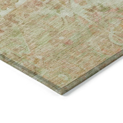 Aelain Orange Washable Indoor - Outdoor Rug - LOOMLAN - LOOMLAN Rugs - Outdoor Rugs