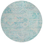 Aelain Teal Washable Indoor - Outdoor Rug - LOOMLAN - LOOMLAN Rugs - Outdoor Rugs