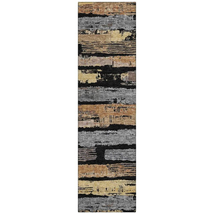Aelaris Black Washable Indoor - Outdoor Rug - LOOMLAN - LOOMLAN Rugs - Outdoor Rugs
