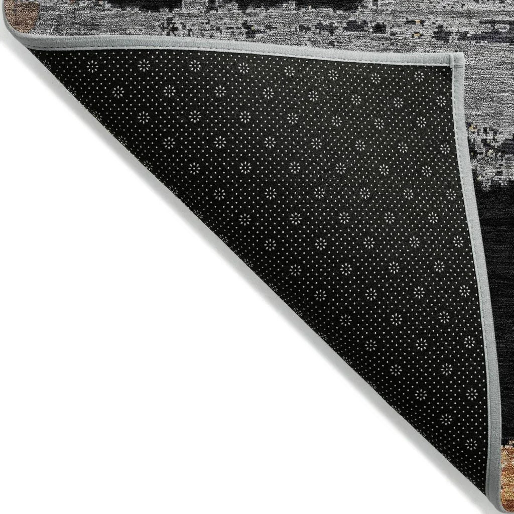 Aelaris Black Washable Indoor - Outdoor Rug - LOOMLAN - LOOMLAN Rugs - Outdoor Rugs