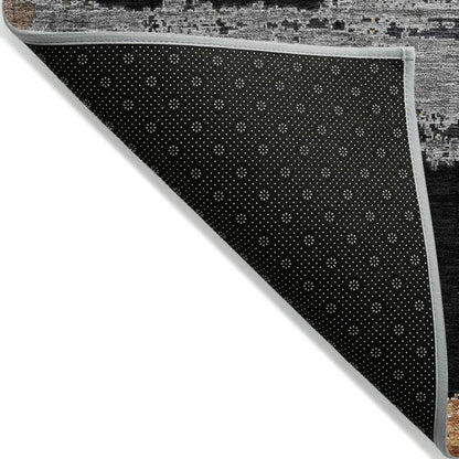 Aelaris Black Washable Indoor - Outdoor Rug - LOOMLAN - LOOMLAN Rugs - Outdoor Rugs