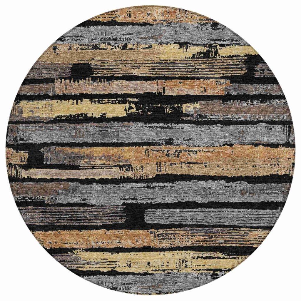 Aelaris Black Washable Indoor - Outdoor Rug - LOOMLAN - LOOMLAN Rugs - Outdoor Rugs