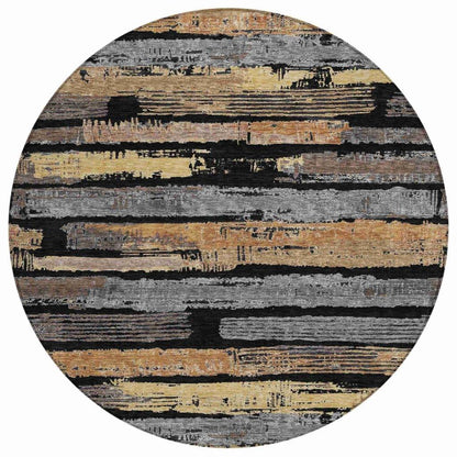 Aelaris Black Washable Indoor - Outdoor Rug - LOOMLAN - LOOMLAN Rugs - Outdoor Rugs