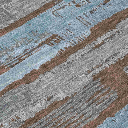 Aelaris Chocolate Washable Indoor - Outdoor Rug - LOOMLAN - LOOMLAN Rugs - Outdoor Rugs