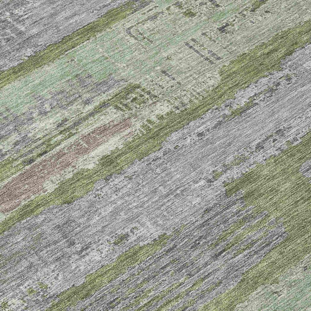 Aelaris Green Washable Indoor - Outdoor Rug - LOOMLAN - LOOMLAN Rugs - Outdoor Rugs