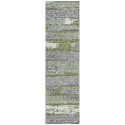 Aelaris Green Washable Indoor - Outdoor Rug - LOOMLAN - LOOMLAN Rugs - Outdoor Rugs