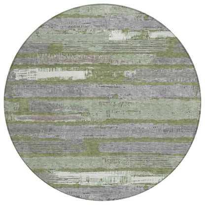 Aelaris Green Washable Indoor - Outdoor Rug - LOOMLAN - LOOMLAN Rugs - Outdoor Rugs
