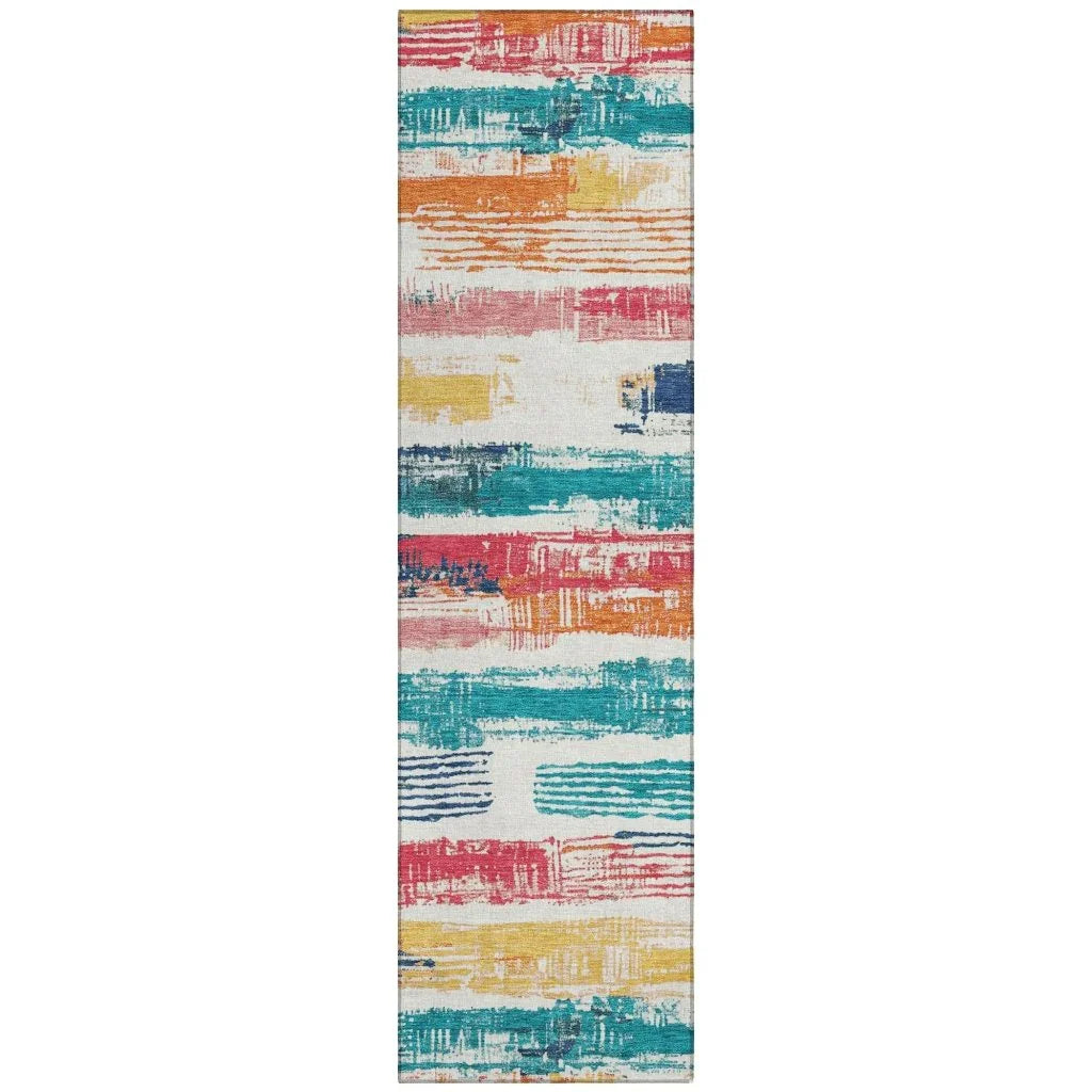 Aelaris Ivory Washable Indoor - Outdoor Rug - LOOMLAN - LOOMLAN Rugs - Outdoor Rugs