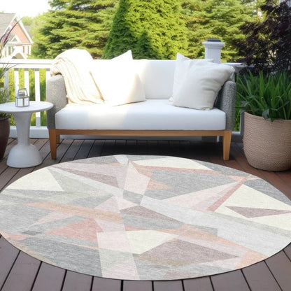 Aelas Pink Washable Indoor - Outdoor Rug - LOOMLAN - LOOMLAN Rugs - Outdoor Rugs