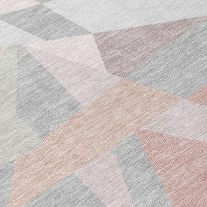 Aelas Pink Washable Indoor - Outdoor Rug - LOOMLAN - LOOMLAN Rugs - Outdoor Rugs