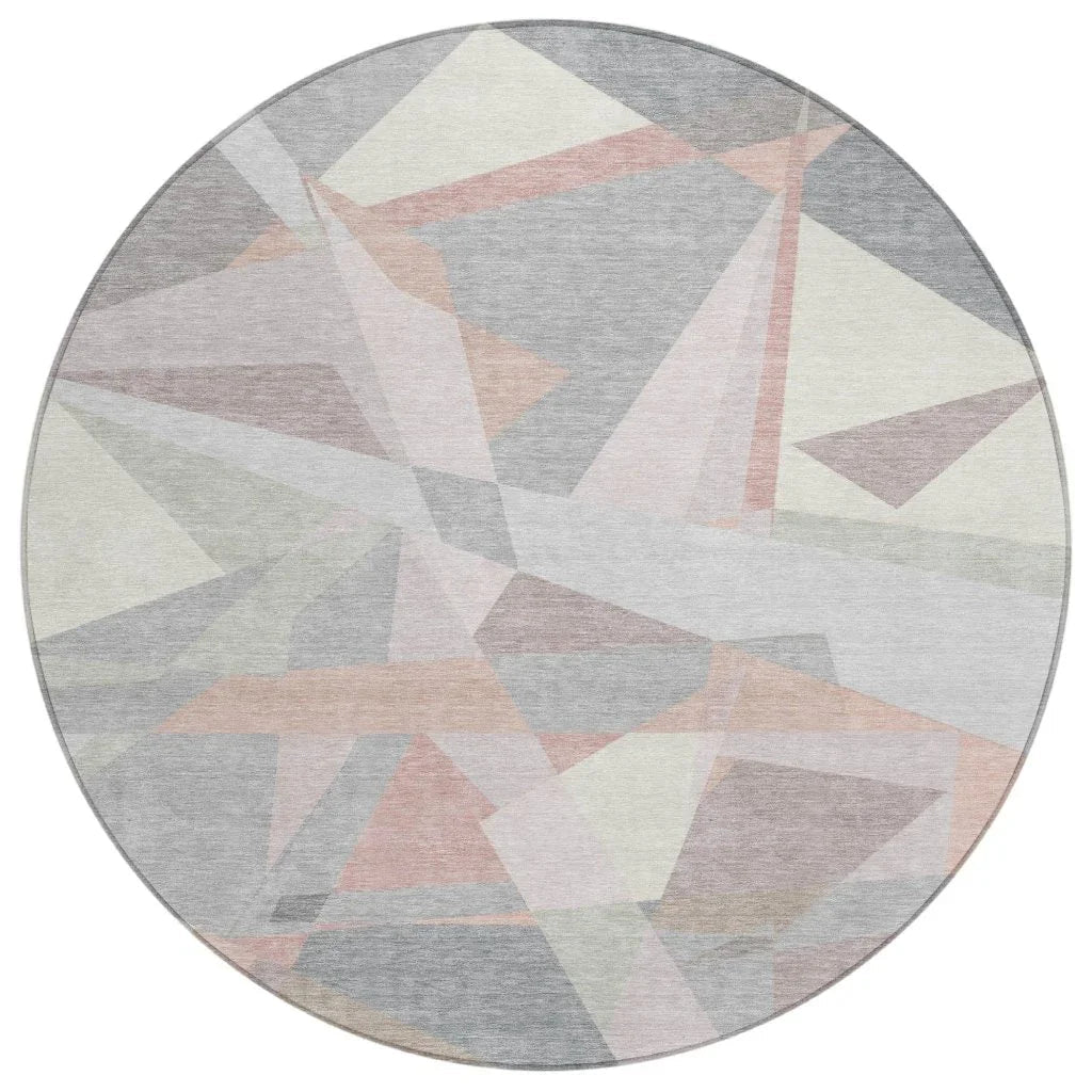 Aelas Pink Washable Indoor - Outdoor Rug - LOOMLAN - LOOMLAN Rugs - Outdoor Rugs