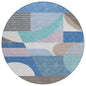 Aeleth Blue Washable Indoor - Outdoor Rug - LOOMLAN - LOOMLAN Rugs - Outdoor Rugs