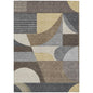 Aeleth Brown Washable Indoor - Outdoor Rug - LOOMLAN - LOOMLAN Rugs - Outdoor Rugs