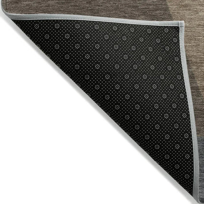 Aeleth Brown Washable Indoor - Outdoor Rug - LOOMLAN - LOOMLAN Rugs - Outdoor Rugs