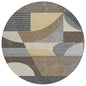 Aeleth Brown Washable Indoor - Outdoor Rug - LOOMLAN - LOOMLAN Rugs - Outdoor Rugs