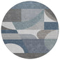 Aeleth Gray Washable Indoor - Outdoor Rug - LOOMLAN - LOOMLAN Rugs - Outdoor Rugs
