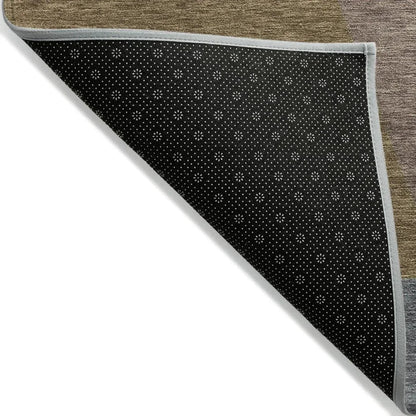 Aeleth Mocha Washable Indoor - Outdoor Rug - LOOMLAN - LOOMLAN Rugs - Outdoor Rugs