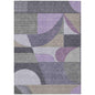 Aeleth Purple Washable Indoor - Outdoor Rug - LOOMLAN - LOOMLAN Rugs - Outdoor Rugs