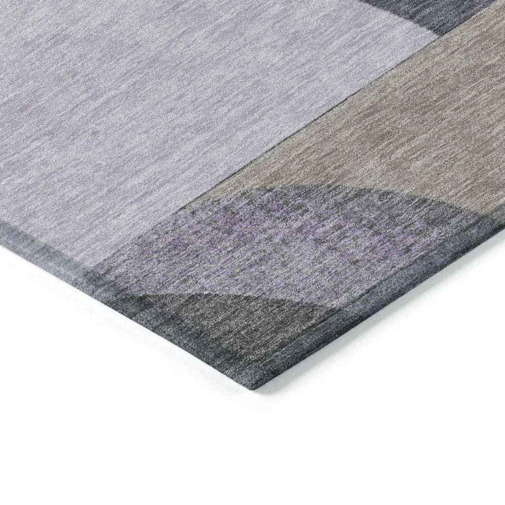 Aeleth Purple Washable Indoor - Outdoor Rug - LOOMLAN - LOOMLAN Rugs - Outdoor Rugs