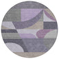 Aeleth Purple Washable Indoor - Outdoor Rug - LOOMLAN - LOOMLAN Rugs - Outdoor Rugs