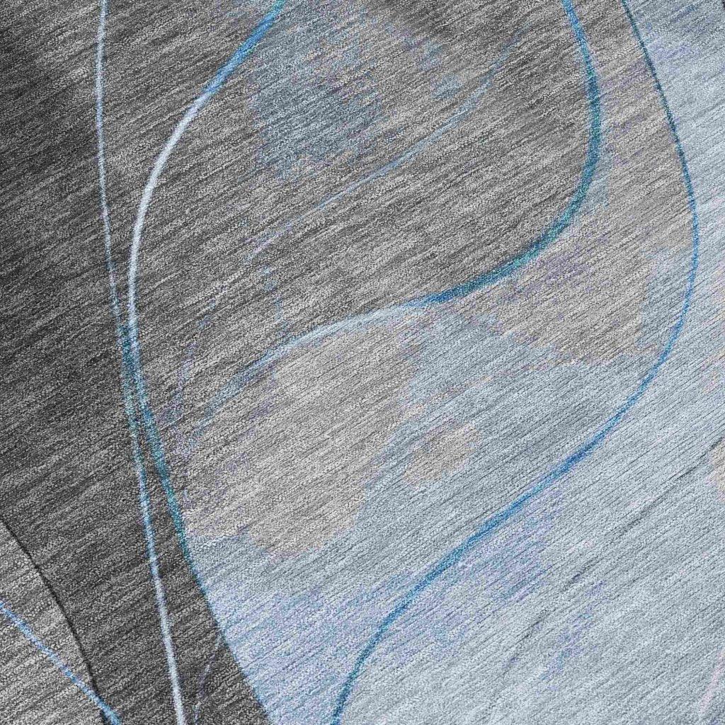 Aelien Blue Washable Indoor - Outdoor Rug - LOOMLAN - LOOMLAN Rugs - Outdoor Rugs