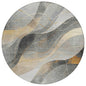 Aelien Gray Washable Indoor - Outdoor Rug - LOOMLAN - LOOMLAN Rugs - Outdoor Rugs