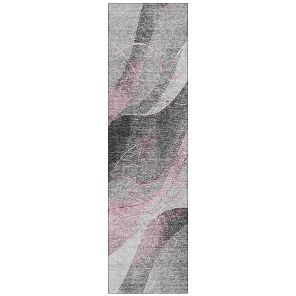 Aelien Pink Washable Indoor - Outdoor Rug - LOOMLAN - LOOMLAN Rugs - Outdoor Rugs