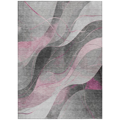 Aelien Pink Washable Indoor - Outdoor Rug - LOOMLAN - LOOMLAN Rugs - Outdoor Rugs