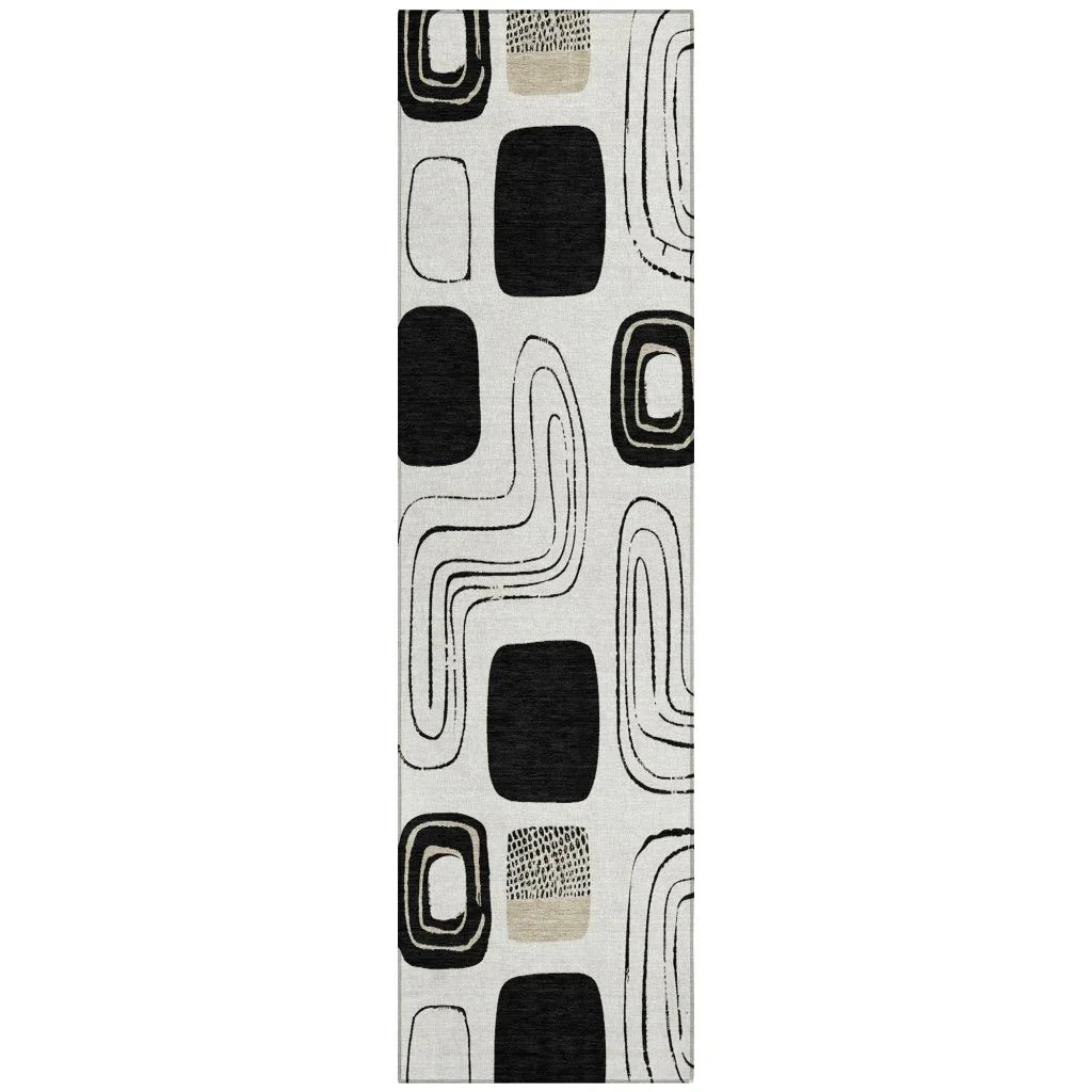 Aelira Ivory Washable Indoor - Outdoor Rug - LOOMLAN - LOOMLAN Rugs - Outdoor Rugs