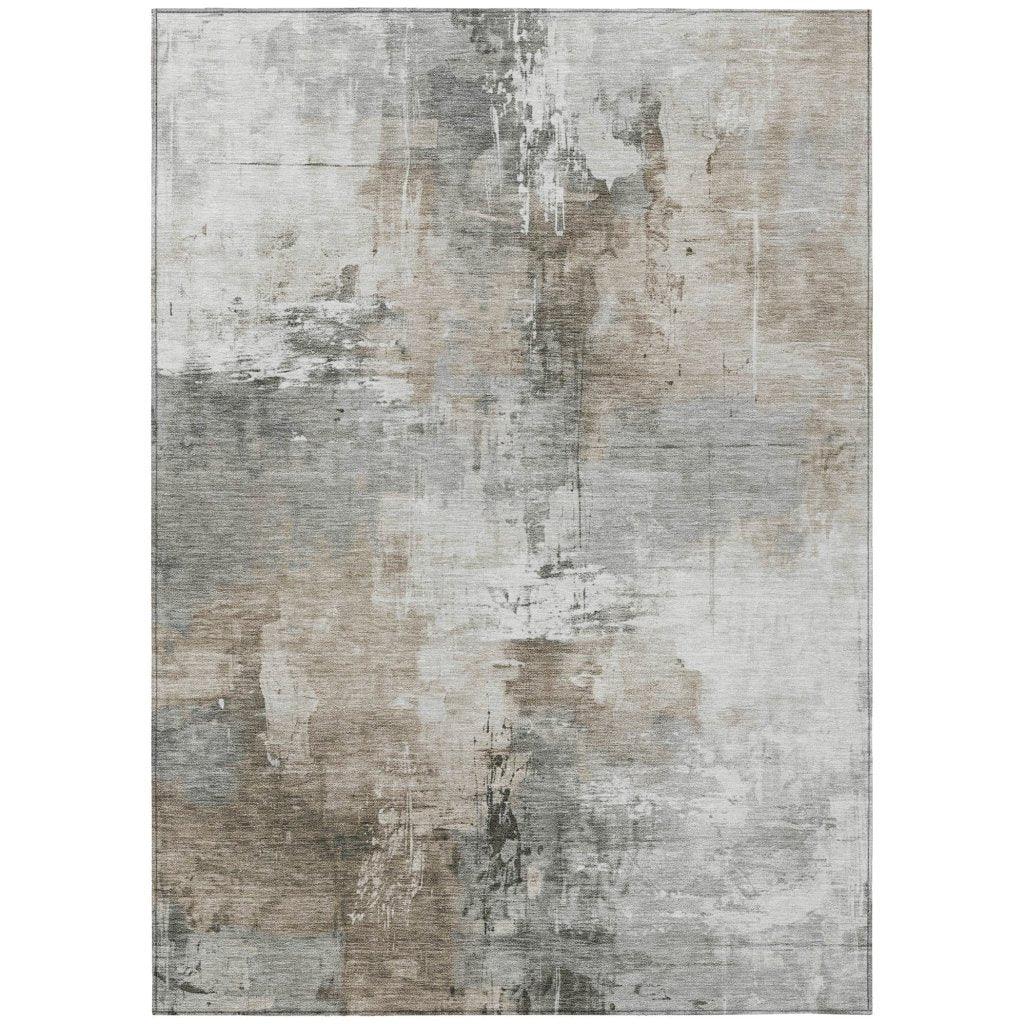 Aelon Ivory Washable Indoor - Outdoor Rug - LOOMLAN - LOOMLAN Rugs - Outdoor Rugs