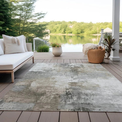 Aelon Ivory Washable Indoor - Outdoor Rug - LOOMLAN - LOOMLAN Rugs - Outdoor Rugs