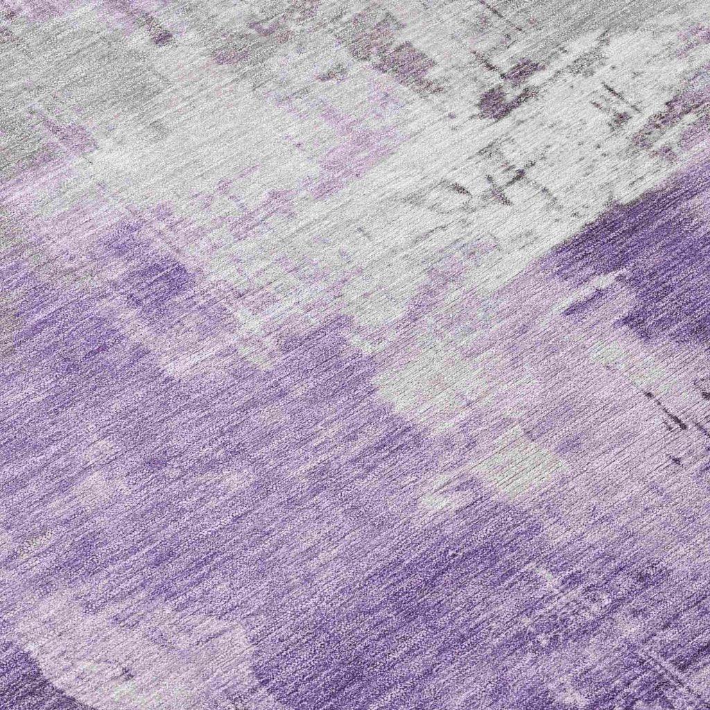 Aelon Purple Washable Indoor - Outdoor Rug - LOOMLAN - LOOMLAN Rugs - Outdoor Rugs
