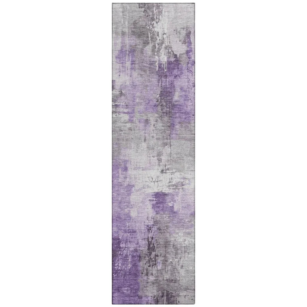Aelon Purple Washable Indoor - Outdoor Rug - LOOMLAN - LOOMLAN Rugs - Outdoor Rugs